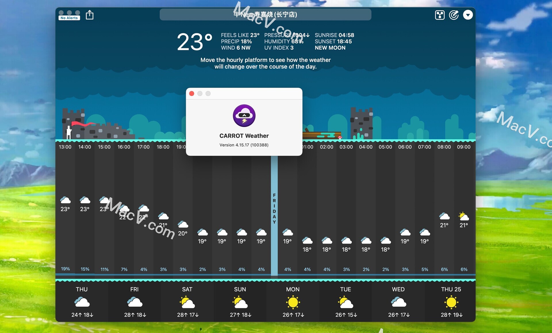 CARROT Weather Mac破解版-CARROT Weather for mac(天气预报软件)下载