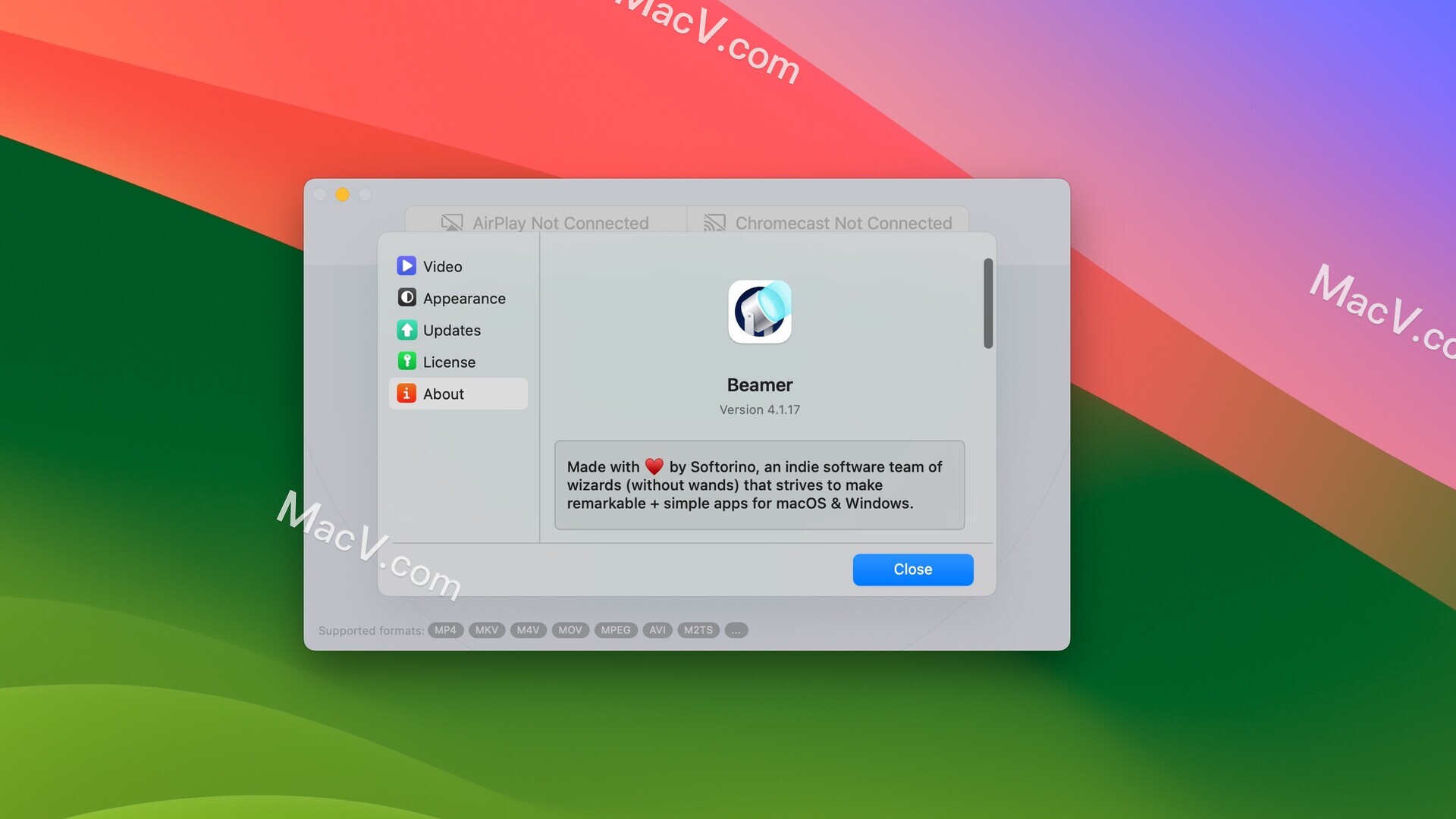 Beamer mac 破解版-Beamer for Mac(TV流媒体视频播放器) 下载