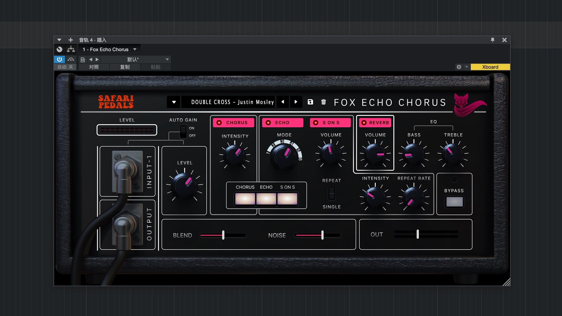 Safari Pedals Fox Echo Chorus for Mac(复古氛围回声插件) 