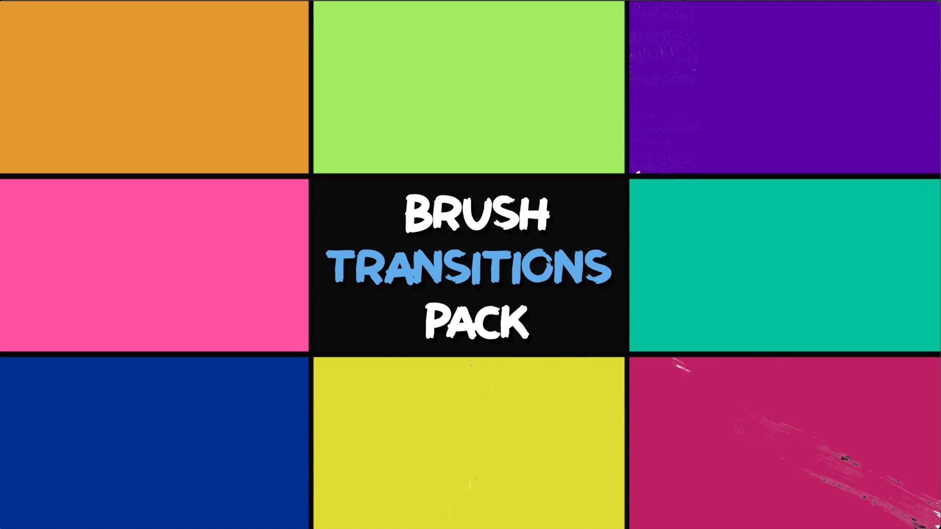 FCPX笔刷过渡包BrushTransition Pack mac