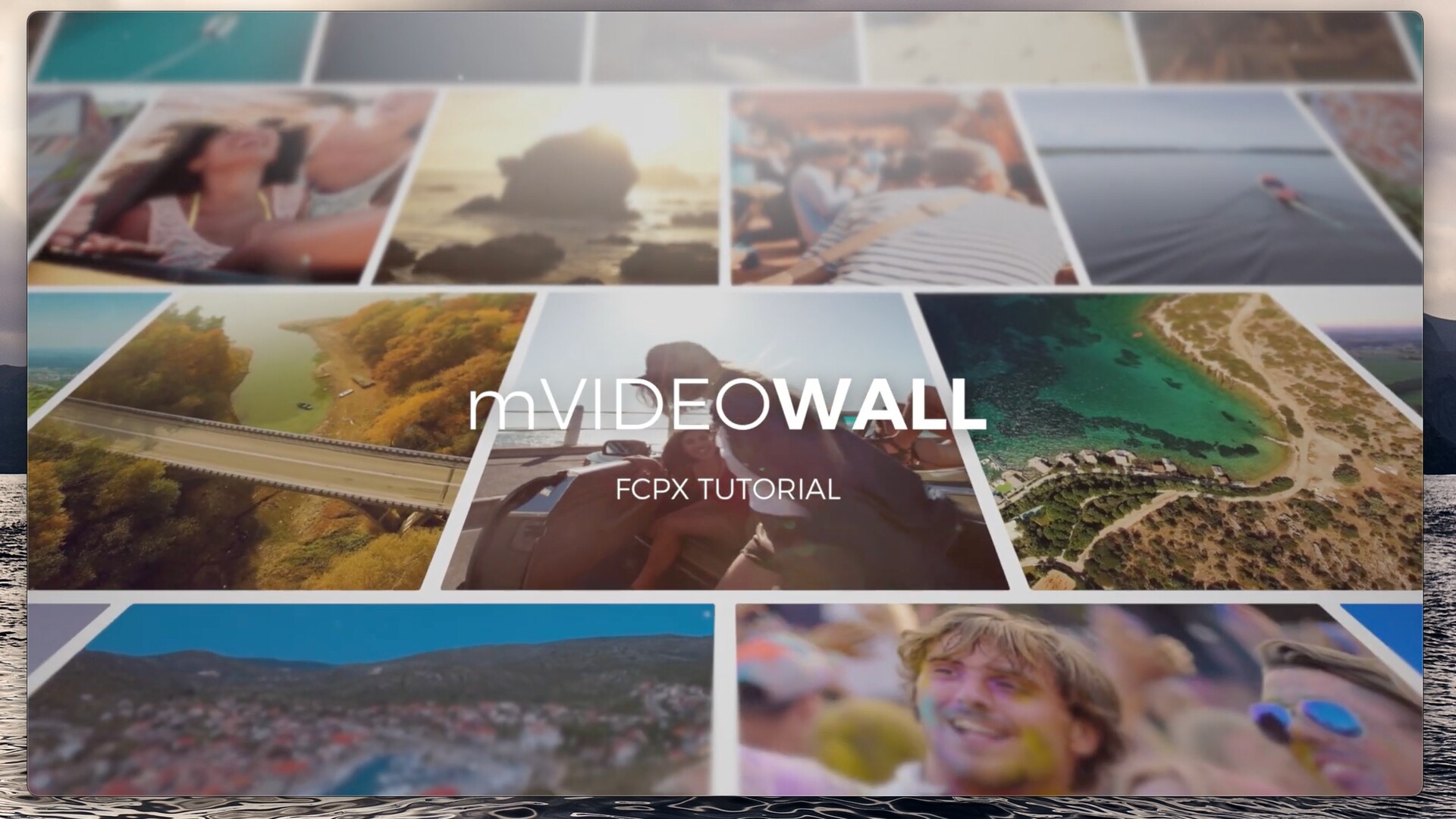 fcpx标题mVideoWall(56个创意多画面视频墙拼贴动画展示)