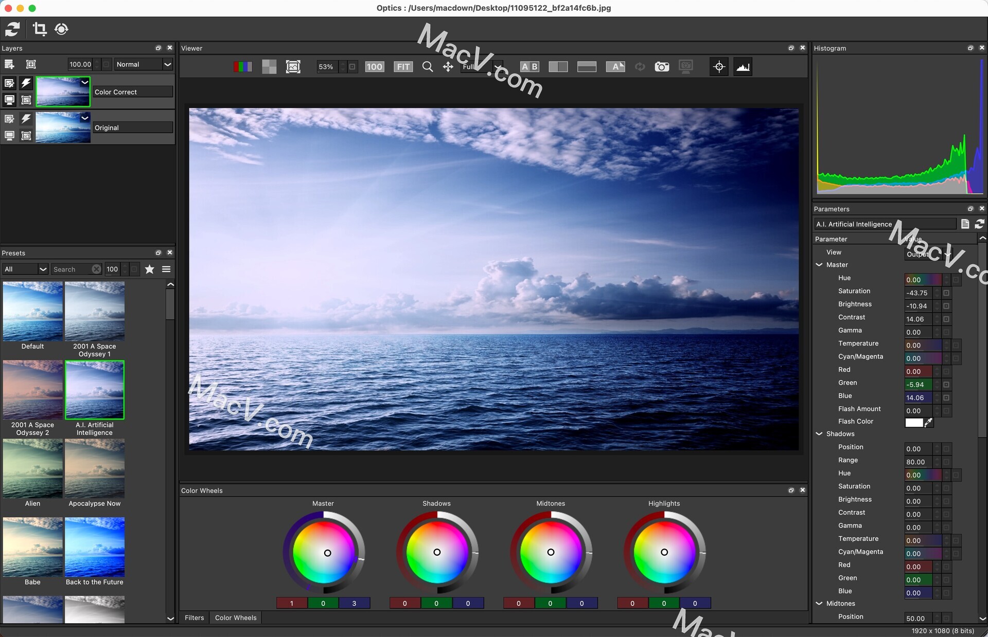 Optics mac破解版下载-Boris FX Optics 2024 for Mac(照片光晕光学特效模拟调色软件)支持ps2024 