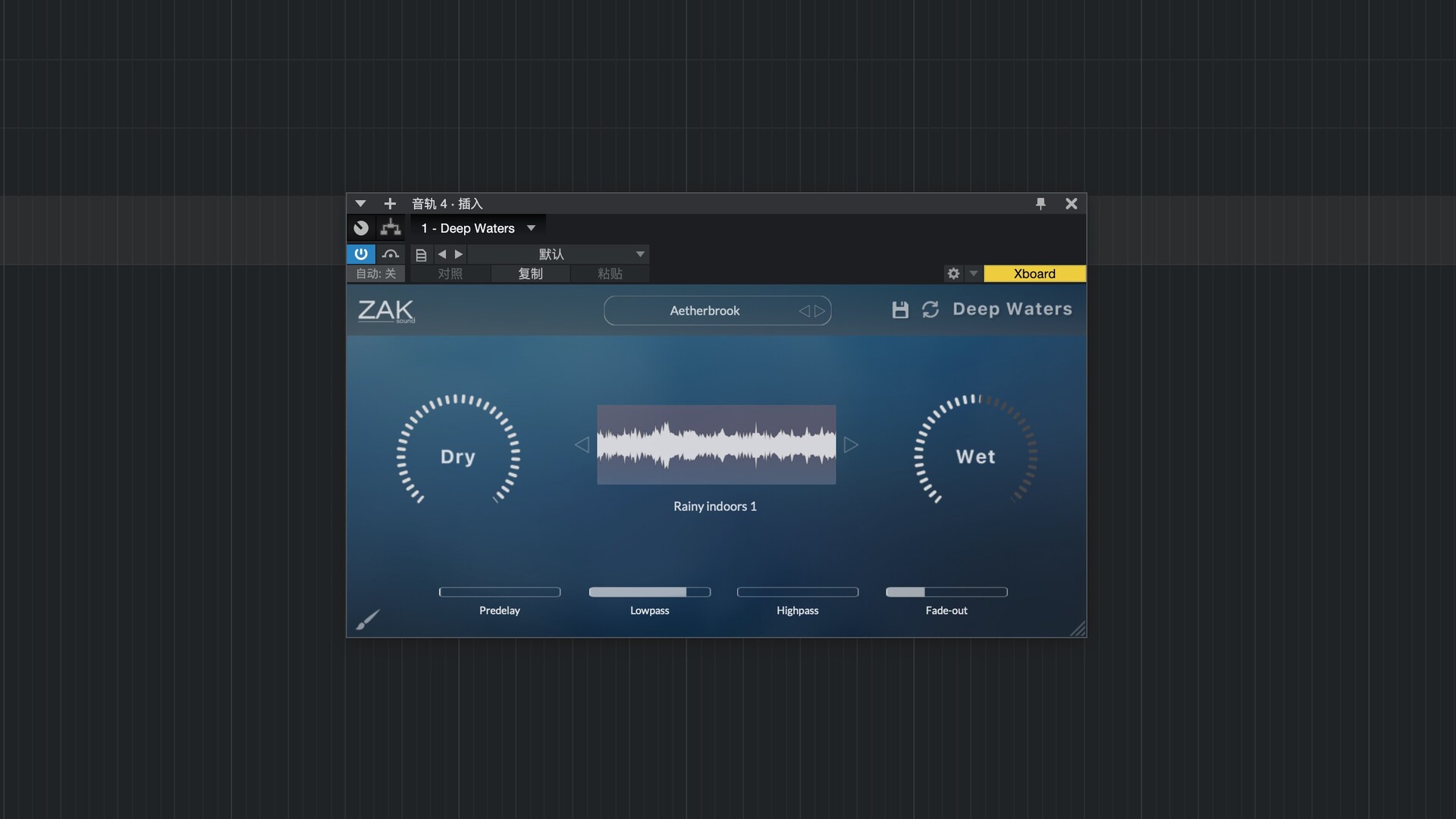 Zak Sound Deep Waters for Mac(混响插件) 