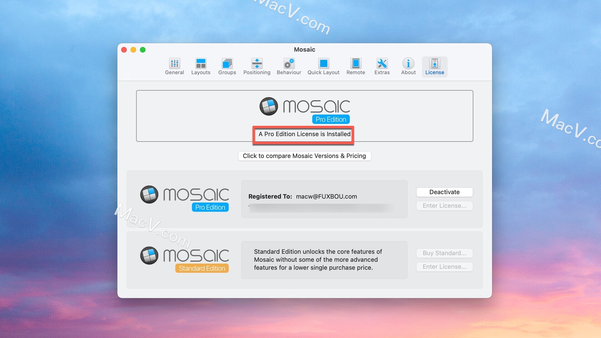 Mosaic 激活版-Mosaic for Mac(窗口布局管理软件) 下载