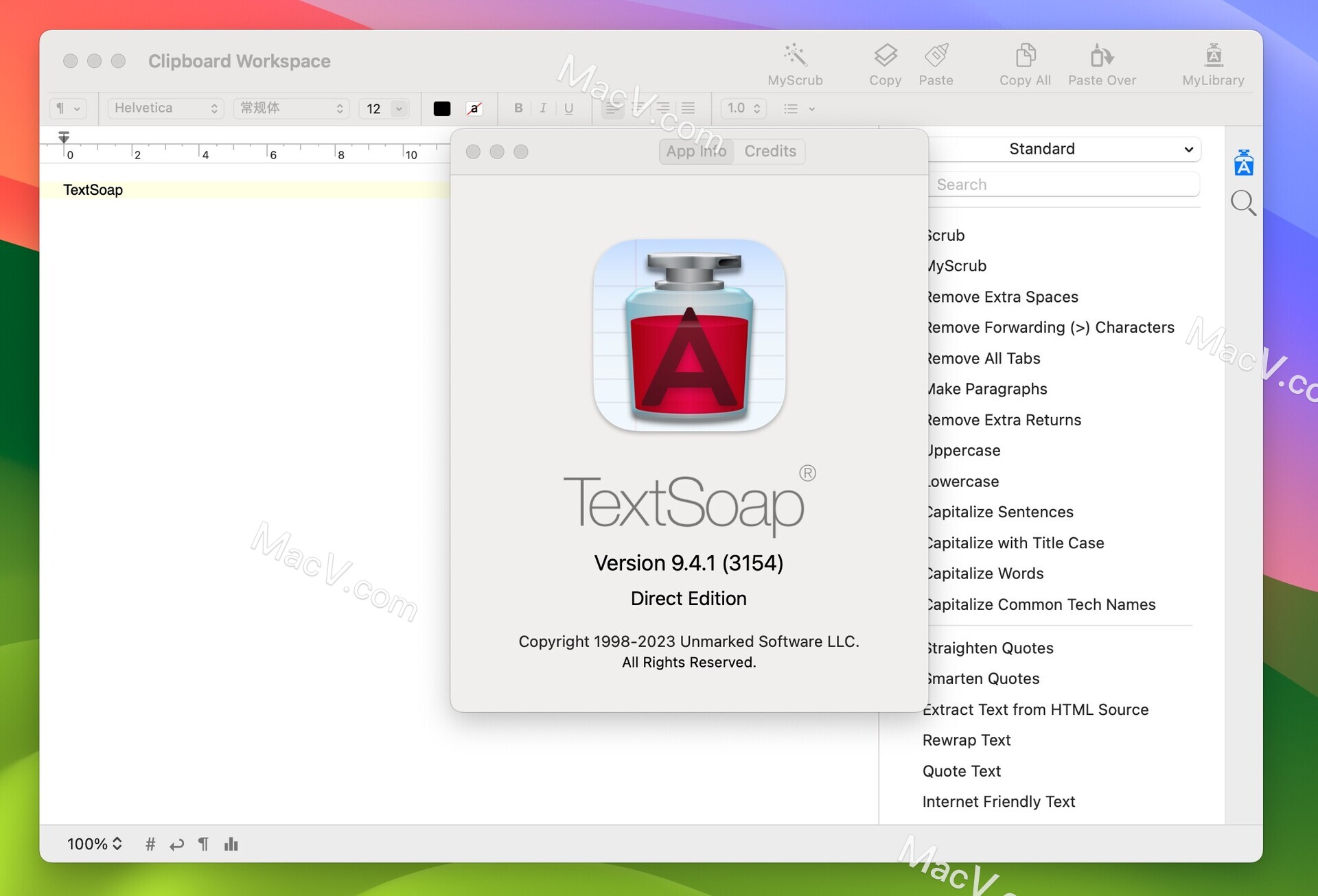 textsoap 破解版下载-TextSoap for Mac(实用的文本格式清除工具)