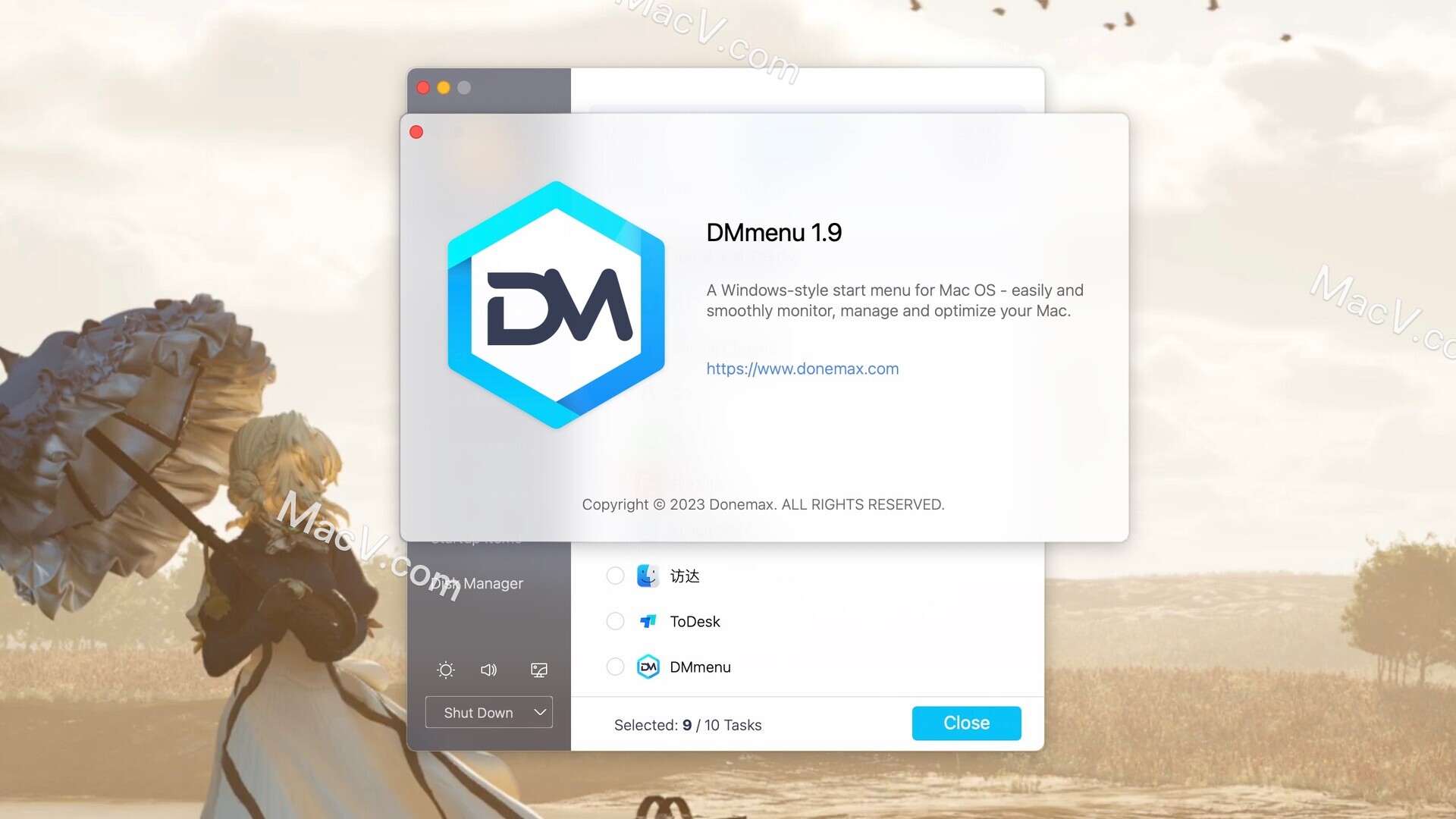 DMmemu Mac版-Donemax DMmenu for mac(Mac OS最佳开始菜单栏) 下载