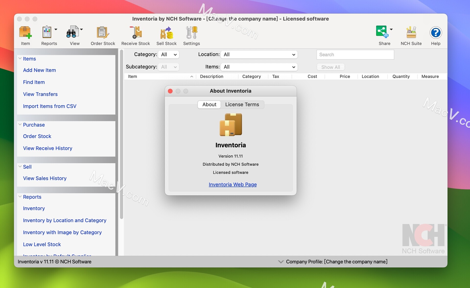Inventoria mac破解版下载-NCH Inventoria for Mac(商业库存管理工具)