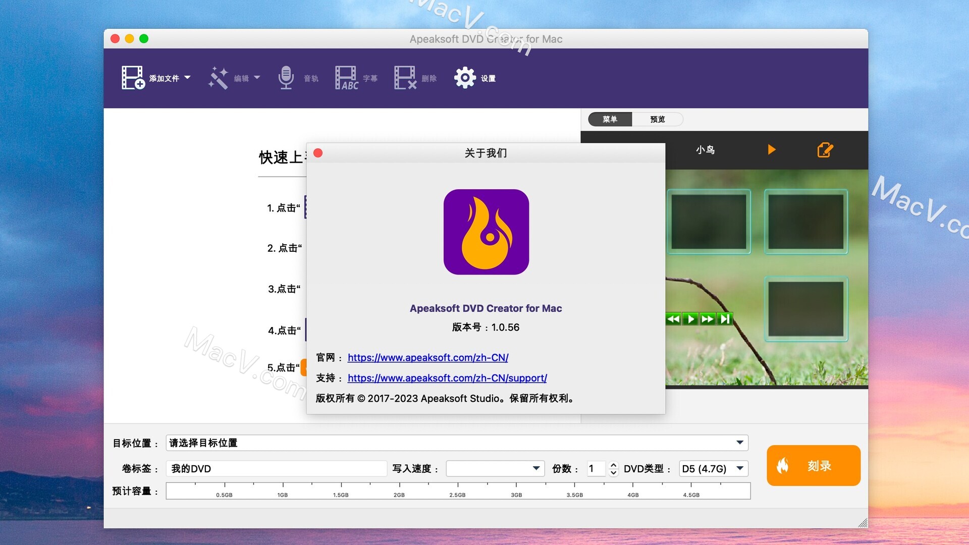 Apeaksoft DVD Creator破解版下载-Apeaksoft DVD Creator for Mac(dvd光盘刻录软件) 