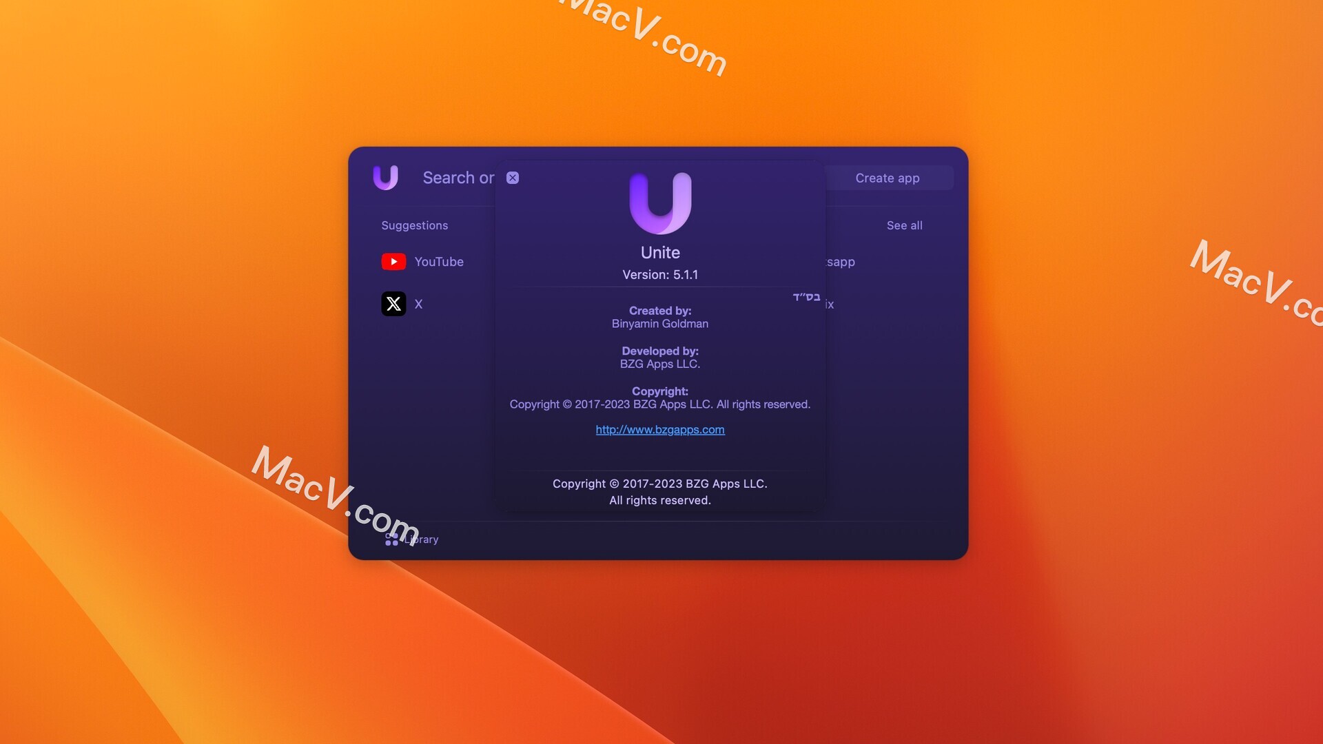 Unite mac破解版下载-Unite for mac(将网站转化为应用程序)