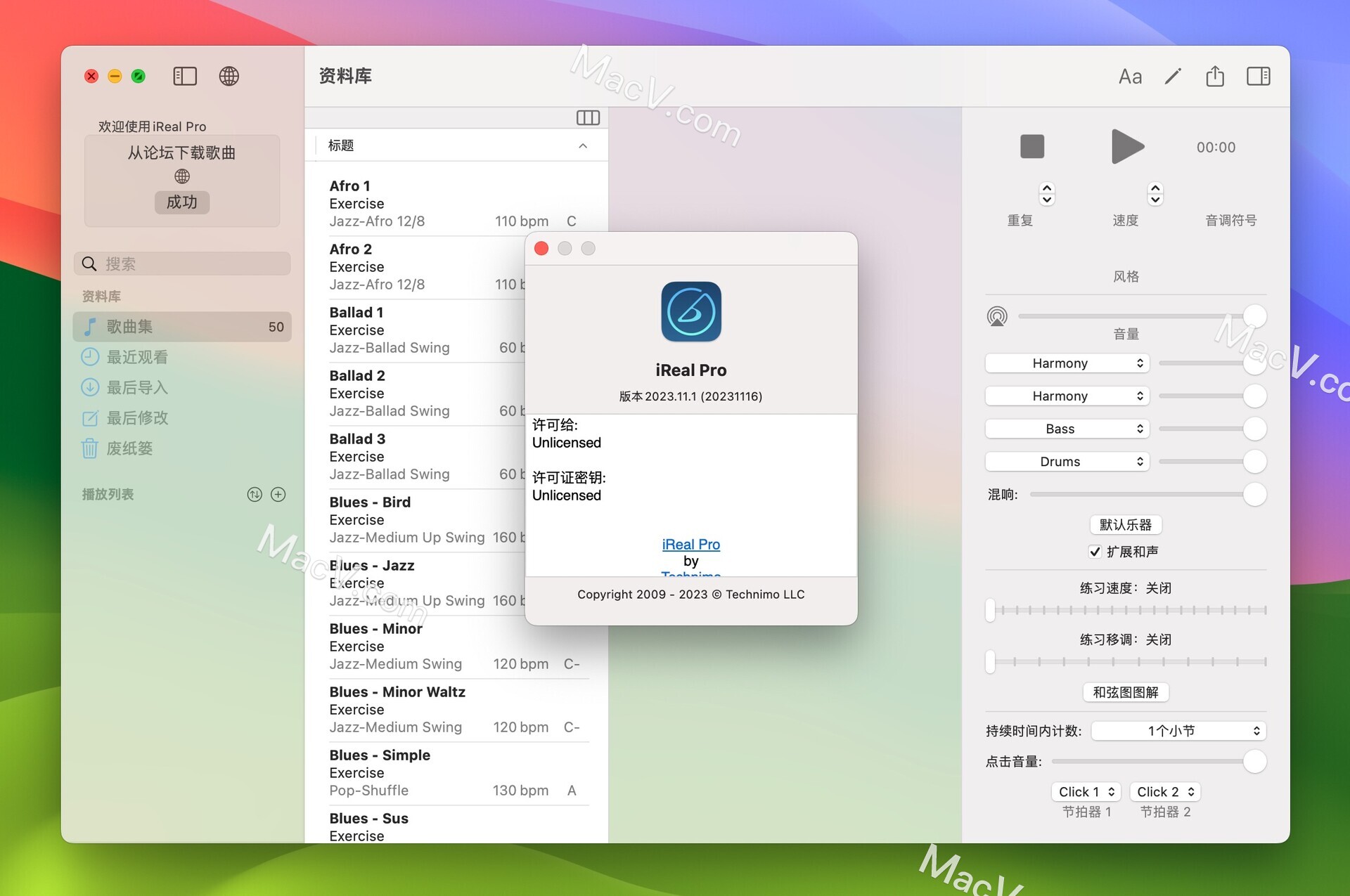 iReal Pro for Mac下载-iReal Pro for Mac(优秀的音乐练习参考工具)