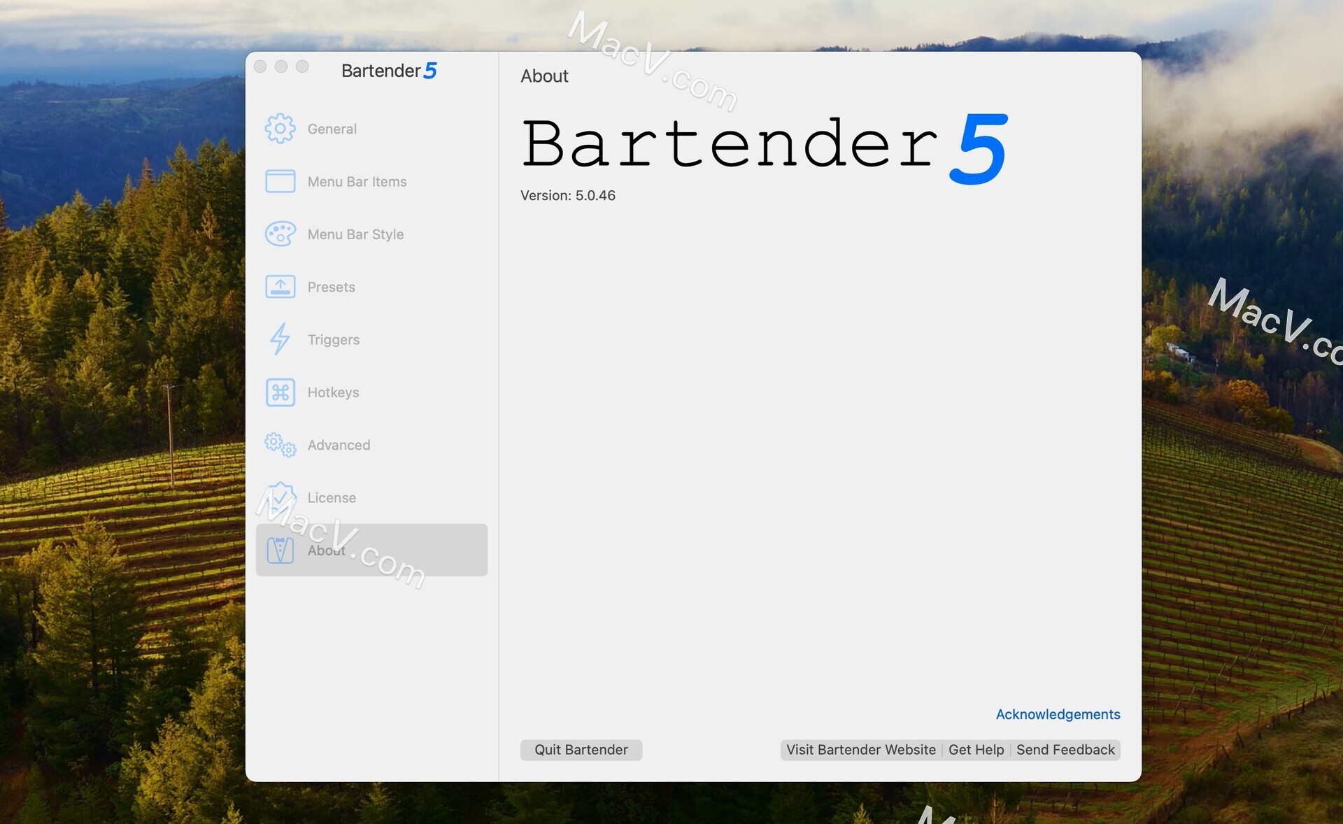 Bartender5下载-Bartender 5 for mac(菜单栏图标管理软件)