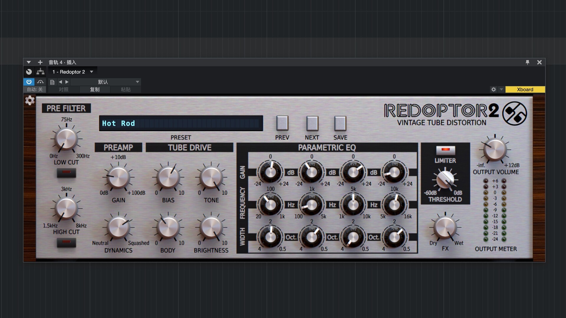 D16 Group Audio Software Redoptor 2 for Mac(高品质复古管失真模拟器) 