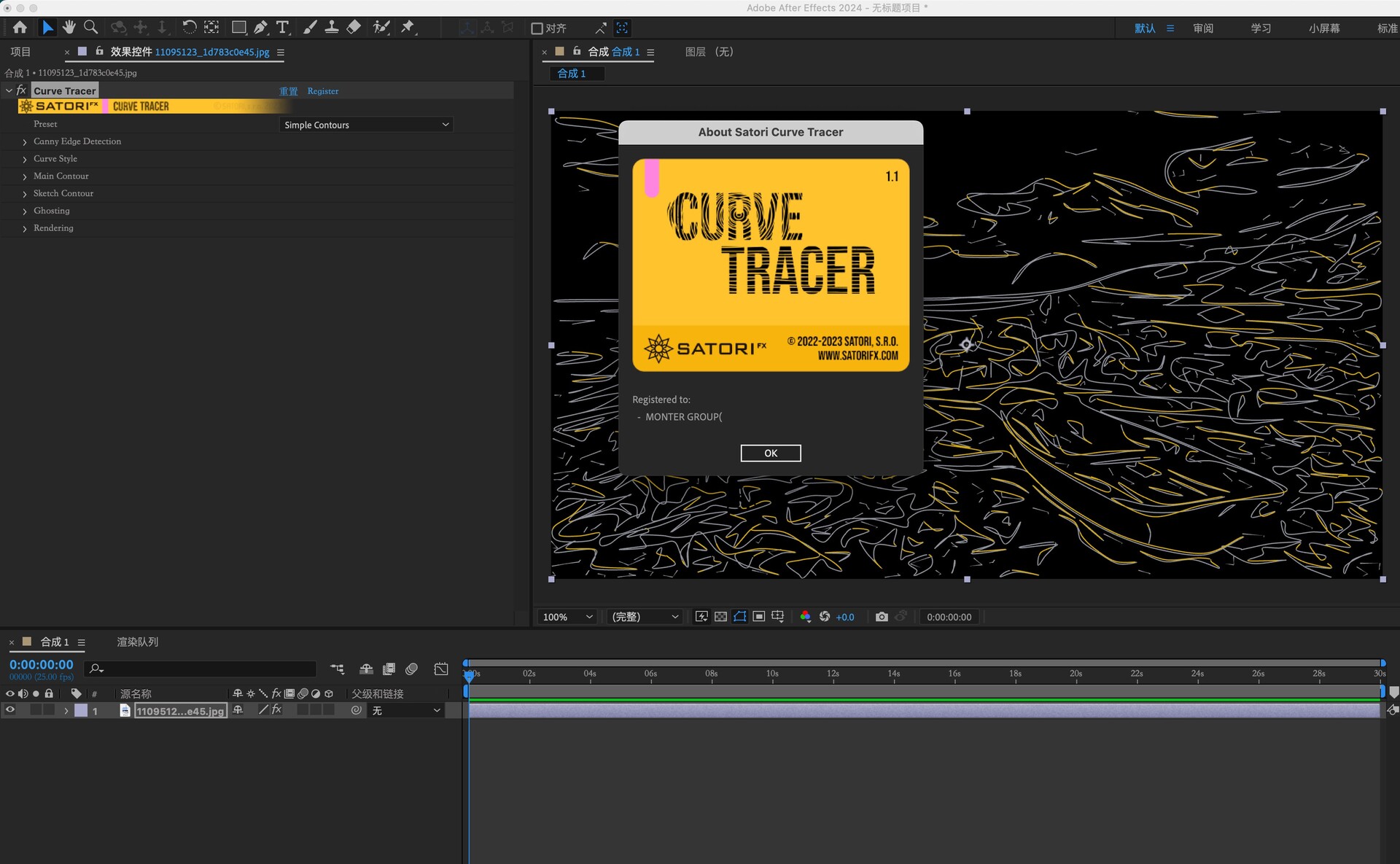 Mac苹果版-抽象线条轮廓描边视觉特效AE/PR插件 Curve Tracer 
