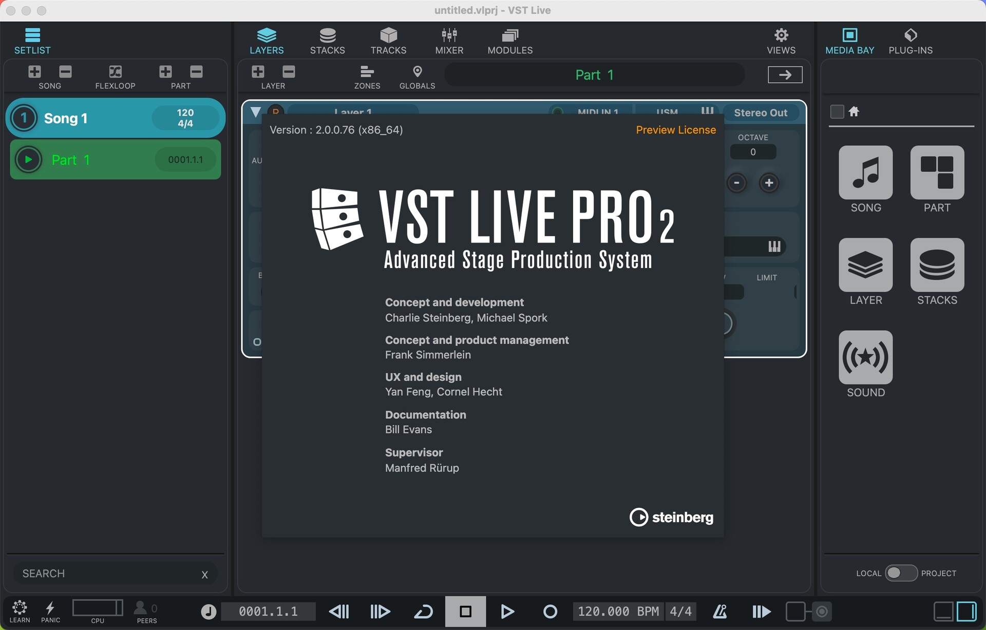 Steinberg VST Live Pro for mac (终极现场演出系统)