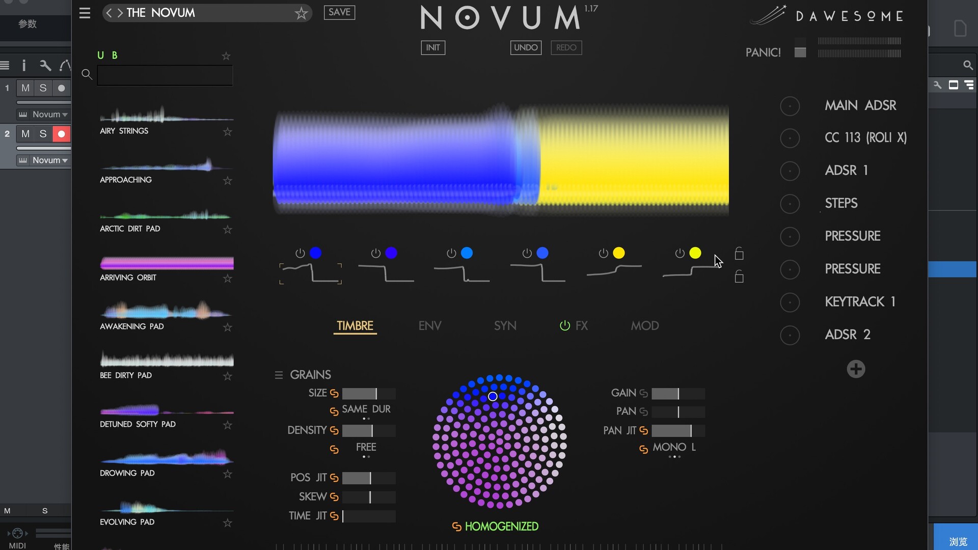 Tracktion Software Dawesome Novum for Mac(创意采样虚拟乐器) 