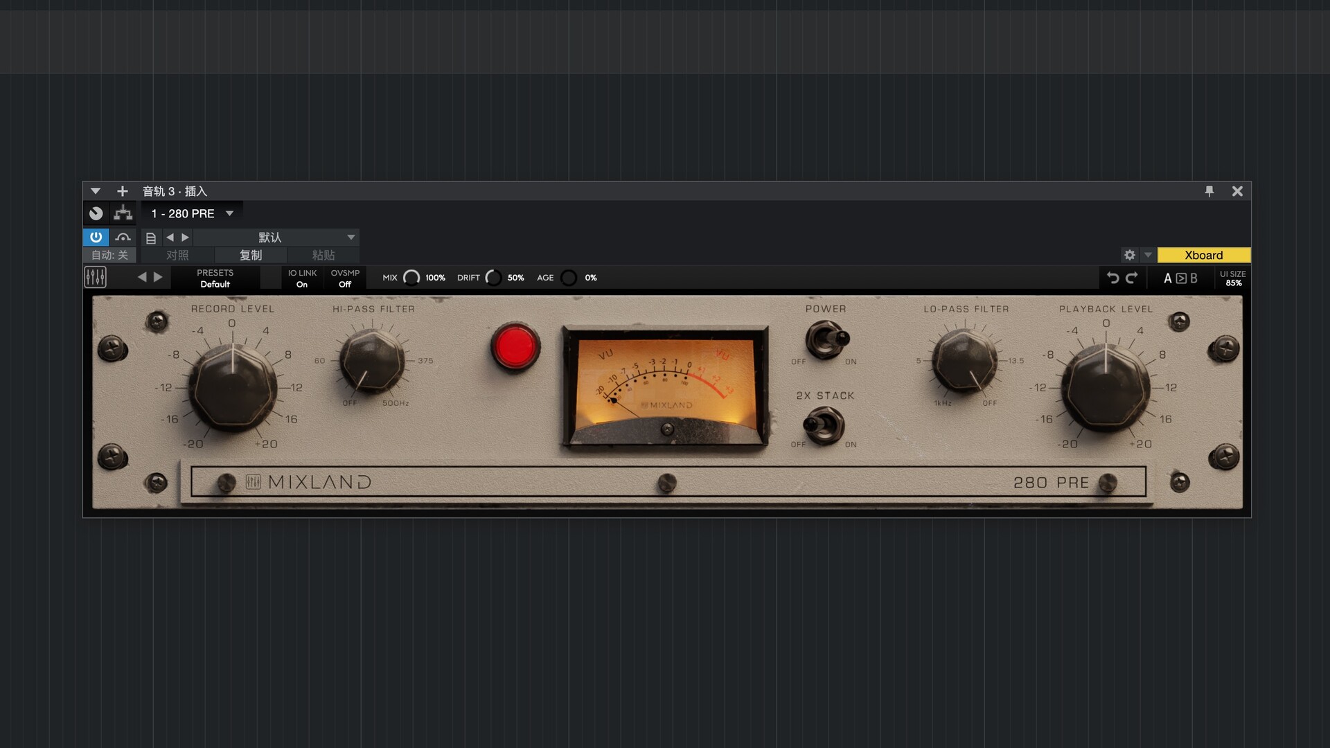 Mixland 280 PRE for Mac(復古鍺前置放大器插件)