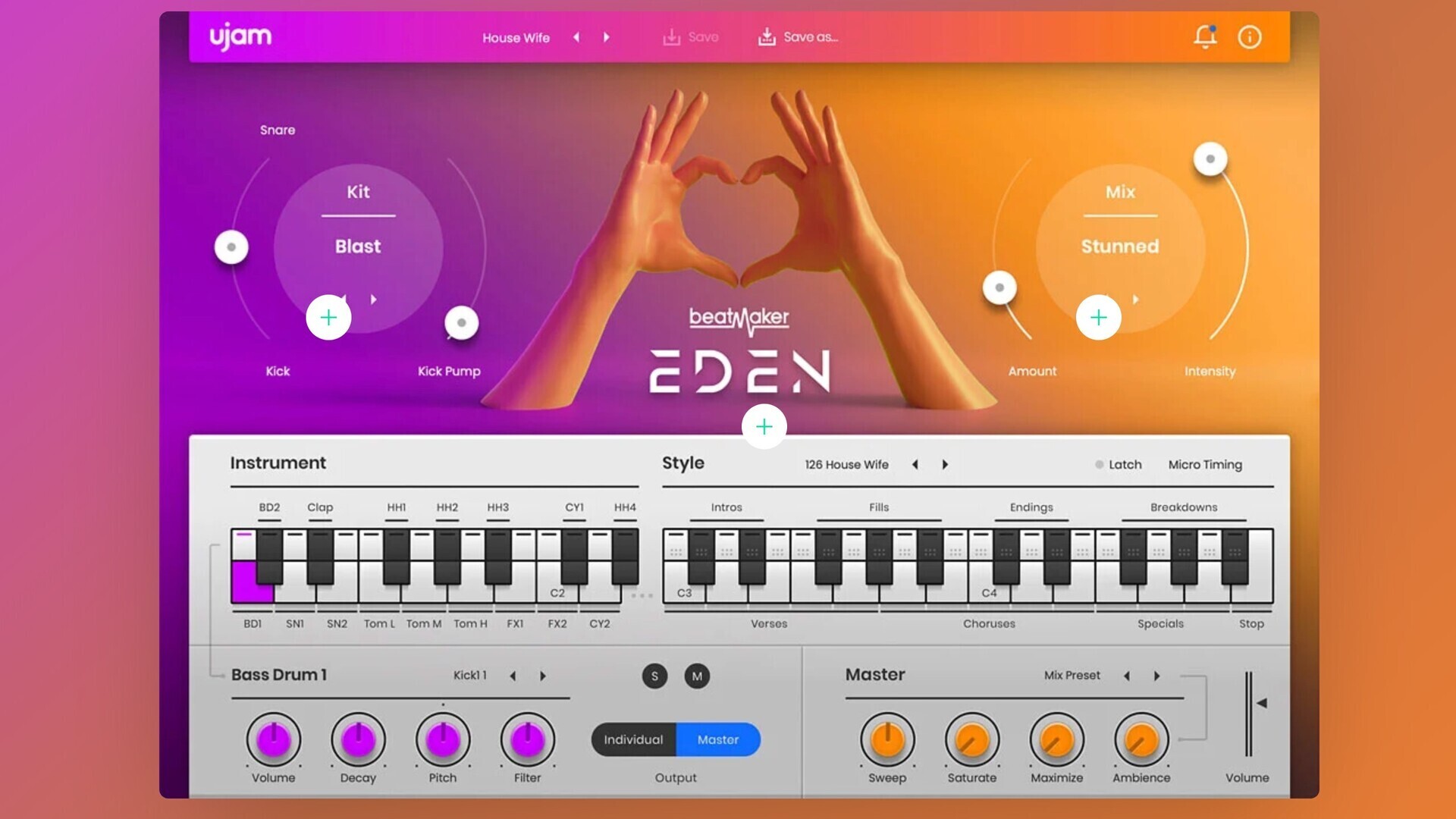 UJAM Beatmaker EDEN for Mac(舞曲电子鼓) 
