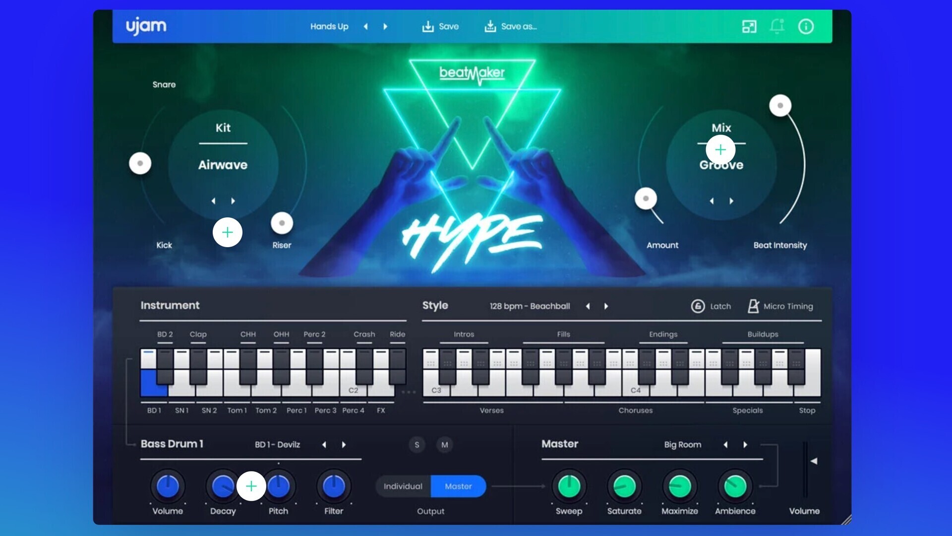 UJAM Beatmaker HYPE for mac(Progressive House和EDM专用虚拟插件)