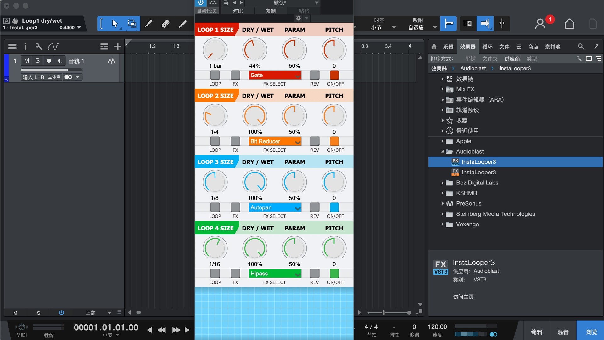Audio Blast InstaLooper 3 for Mac(毛刺效果工具)