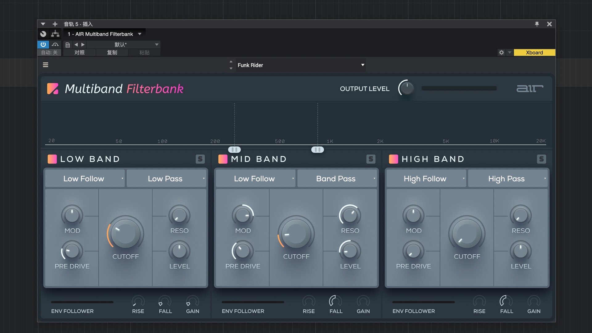 AIR Music Technology AIR Multiband Filterbank for Mac(多频段滤波器组)