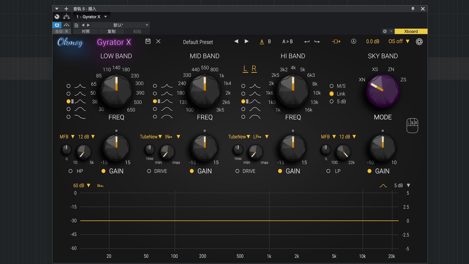 Okmog Gyrator X for Mac(物理驱动均衡器)