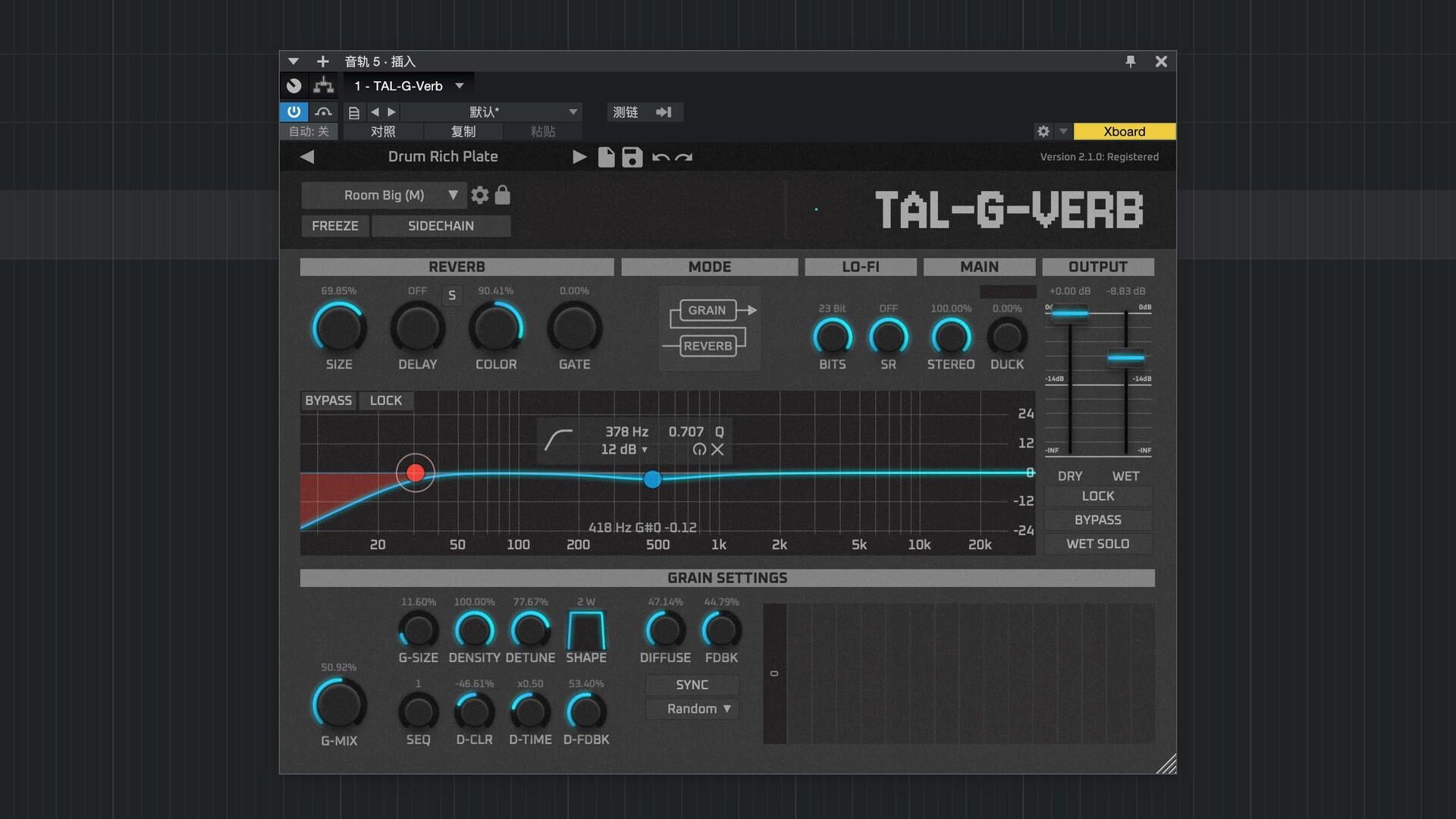 Togu Audio Line TAL-G-Verb for Mac(音乐效果器)
